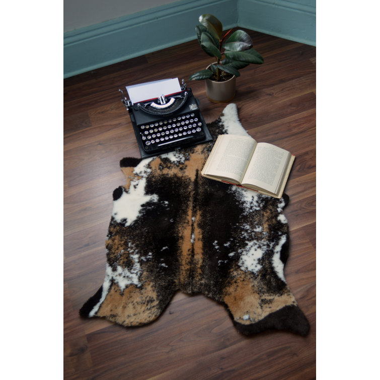 Gracie Oaks Small Faux Cowhide Rug Wayfair.co.uk